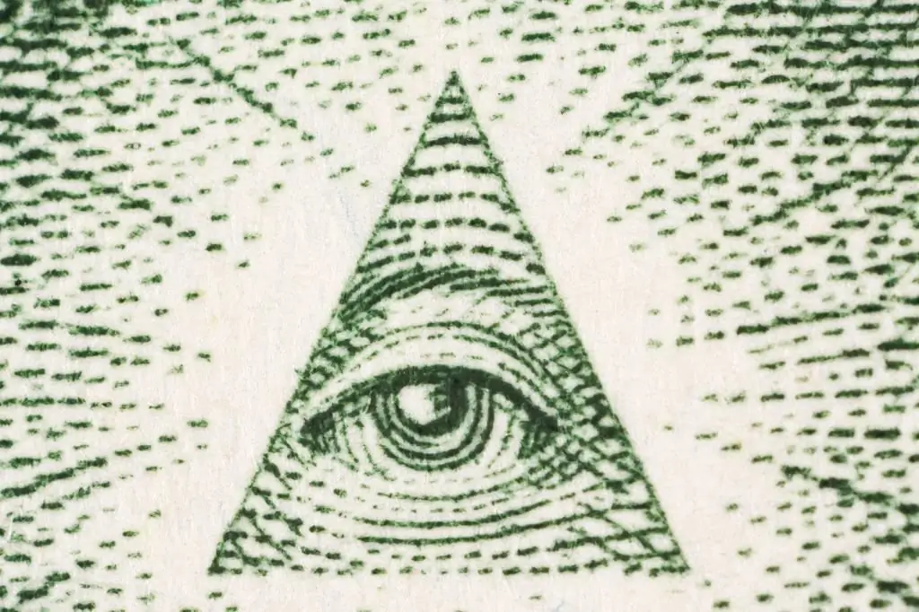 Pyramide auf dem Dollar: die Bedeutung des Symbols, die Geschichte des Auftretens