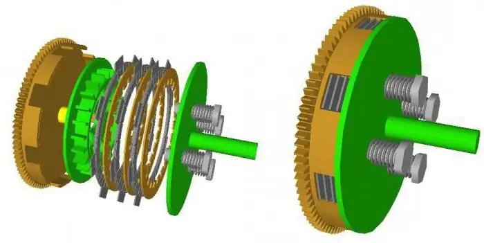 multi-plaat wrywing koppelaar