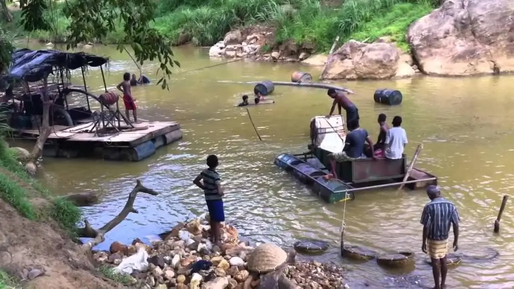 Mining on the river