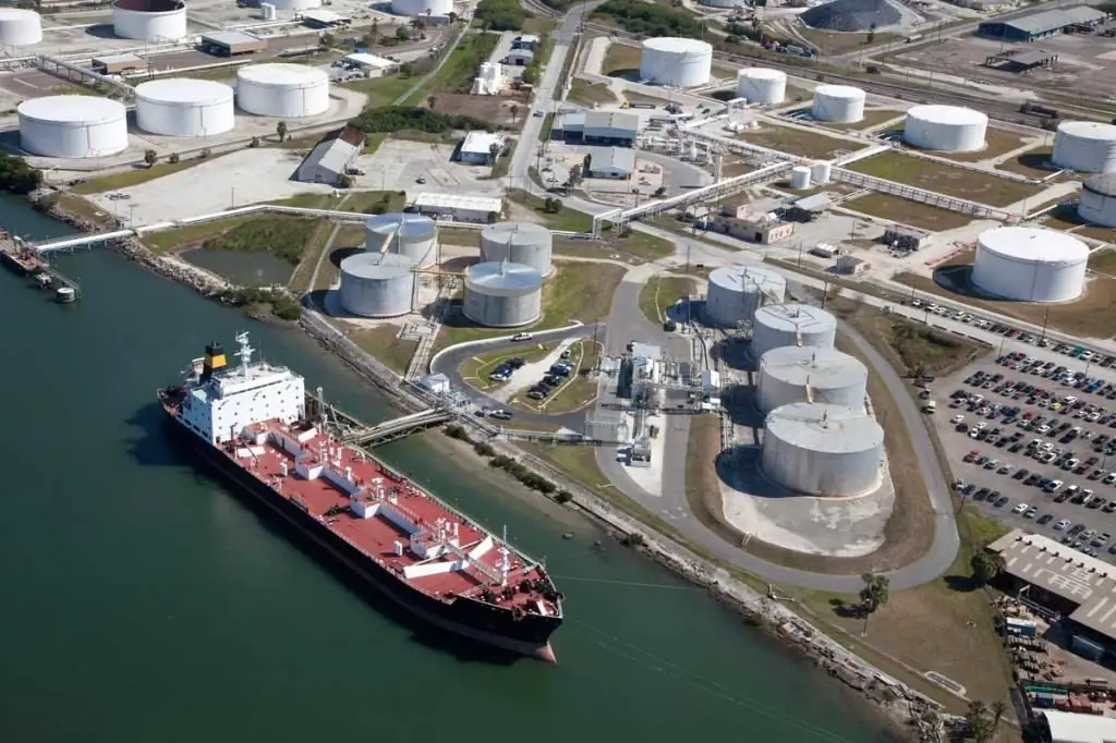 Tanker at the pier