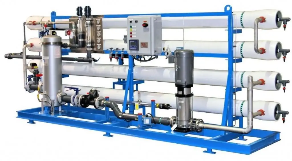 Industrial reverse osmosis plant: rules, installation instructions, filters and principle of operation