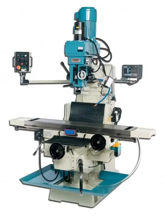 Vertical milling machine, its device and purpose