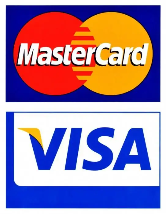 "Visa" i "Mastercard". "Mastercard" i "Visa" a Rússia. Visa i Mastercard