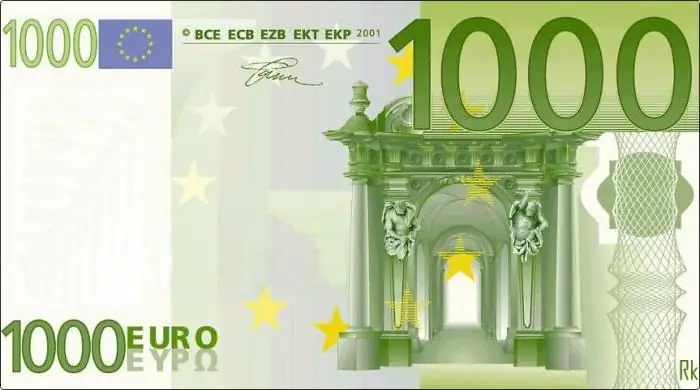 Die EU-geldeenheid is die euro. Kursus geskiedenis. Bekendstelling van die geldeenheid