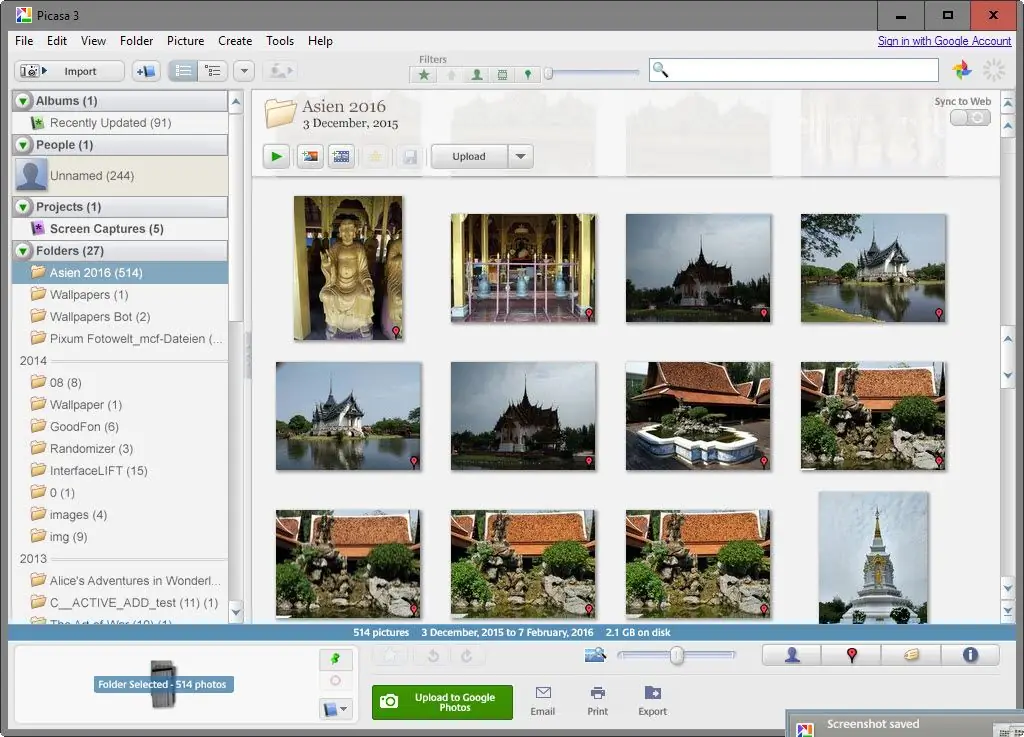 Picasa software