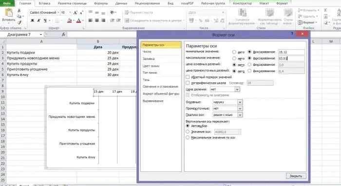 programa diagrama de gantt