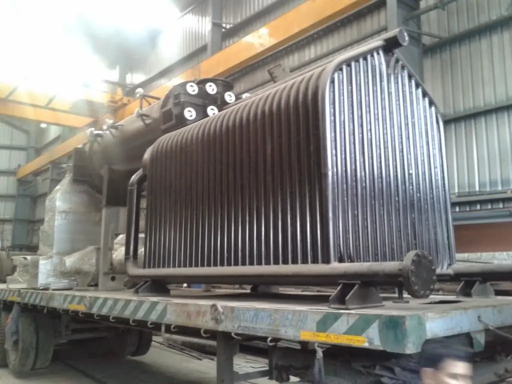 Water tube boiler heat exchanger