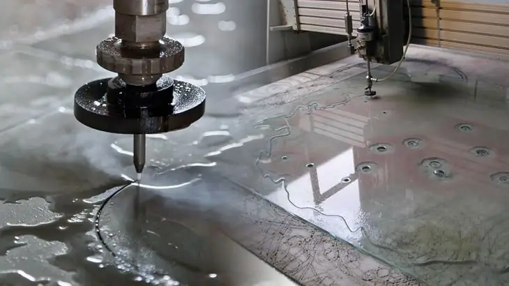 Water jet cutting ng metal