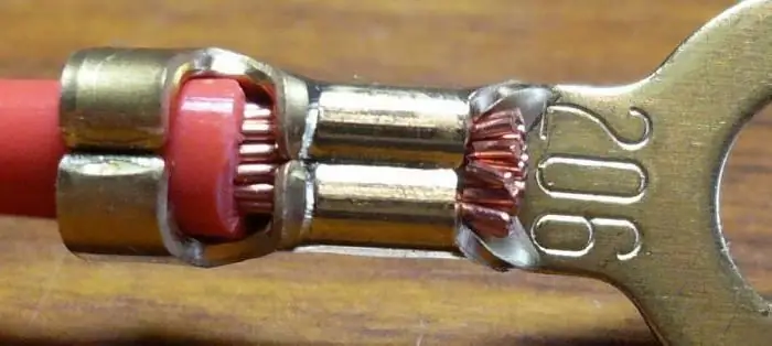 crimped wire connection