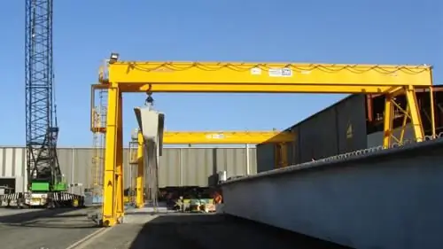 Paano idinisenyo at ginagamit ang mga gantry crane