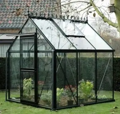 Greenhouse ya kioo ya DIY