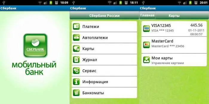 Jak odemknout "Mobilní banku" Sberbank