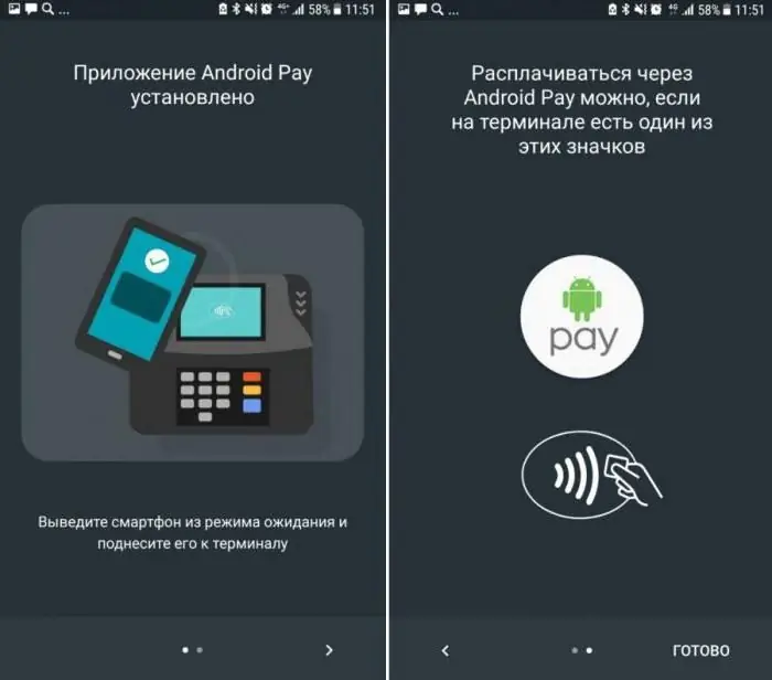 Android Pay elektroniskt betalningssystem i Ryssland. Så här använder du Android Pay